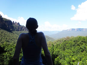 In de Blue Mountains.