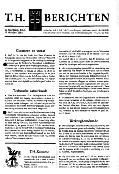 Voorzijde van magazine: TH berichten 4 - 12 oktober 1962