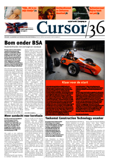Voorzijde van magazine: Cursor 36 - 19 juni 2008