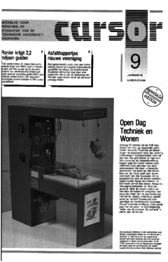 Voorzijde van magazine: Cursor 9 - 20 oktober 1989