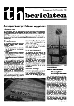 Voorzijde van magazine: TH berichten 11 - 19 november 1965