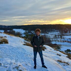 Rick in de Zweedse natuur. Rick in de Zweedse natuur.