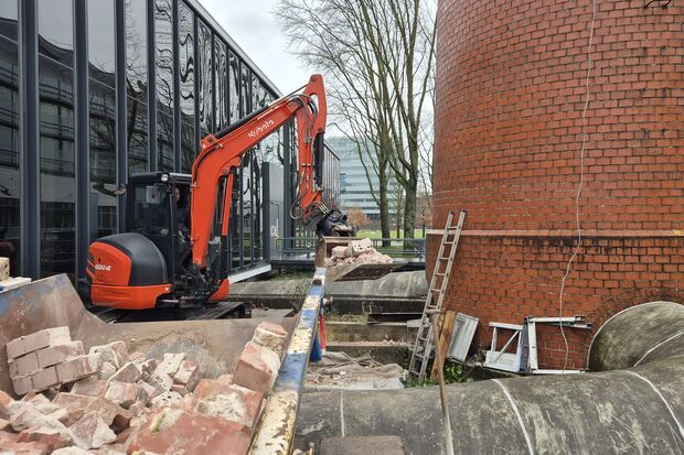 TU/e’s chimney is being dismantled—but only inside