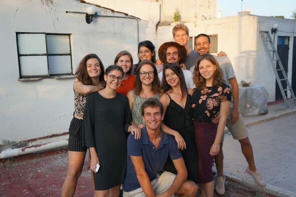 My roomies in Mexico (Lisa first one at the right). Photo | private archives Lisa van Lierop.