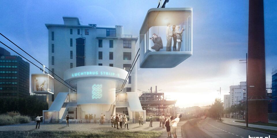 Van centrum naar Strijp-S of HTC via stadskabelbaan