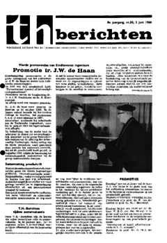Voorzijde van magazine: TH berichten 35 - 3 juni 1966