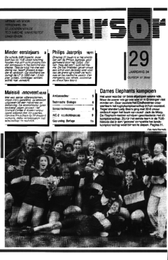 Voorzijde van magazine: Cursor 29 - 27 maart 1992