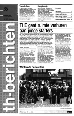 Voorzijde van magazine: TH berichten 35 - 31 mei 1985