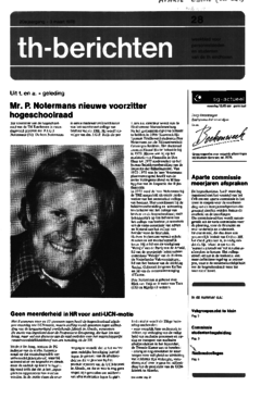 Voorzijde van magazine: TH berichten 28 - 3 maart 1978