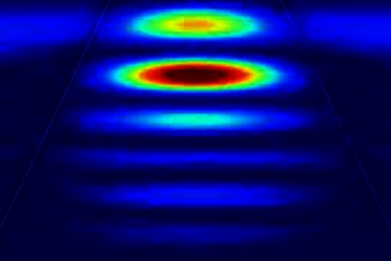 Animation representing photon absorption in a nanowire. Video | Brad van Kasteren