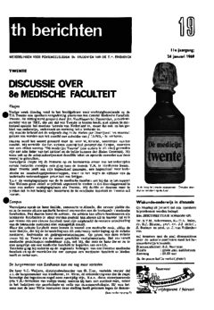 Voorzijde van magazine: TH berichten 19 - 24 januari 1969