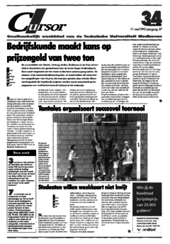 Voorzijde van magazine: Cursor 34 - 11 mei 1995