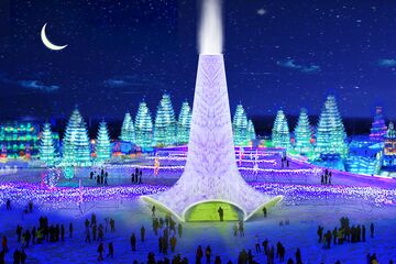 Artist impression van de Flamenco Ice Tower.