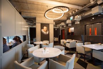 'La boite noire', de nieuwe restaurant-ruimte van de University Club, in de Zwarte Doos. Foto | Vincent van den Hoogen