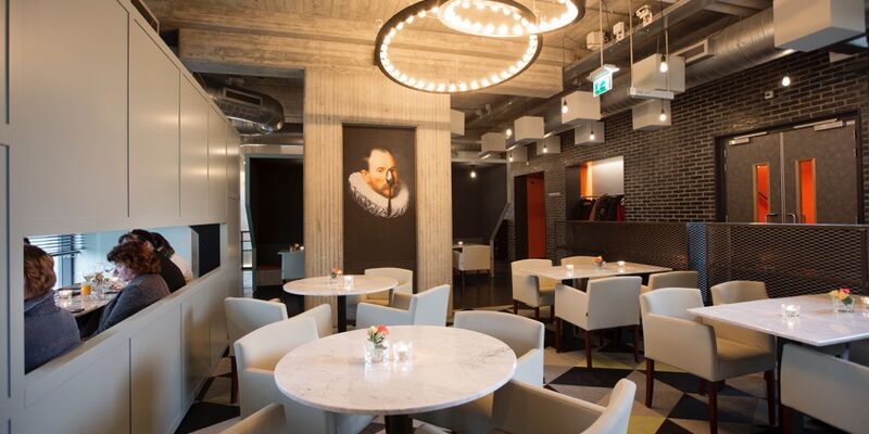 'La boite noire', de nieuwe restaurant-ruimte van de University Club, in de Zwarte Doos. Foto | Vincent van den Hoogen