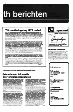 Voorzijde van magazine: TH berichten 15 - 3 december 1976