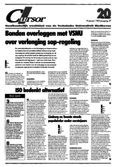 Voorzijde van magazine: Cursor 20 - 19 januari 1995