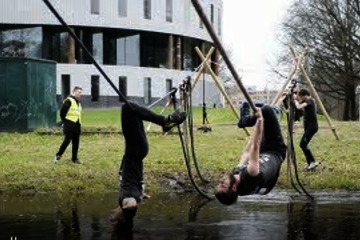 Student Outdoor Sports Association All Terrein held a survival run on our campus - with 35 obstacles. Rien Meulman made this ...