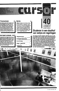 Voorzijde van magazine: Cursor 40 - 28 juni 1991