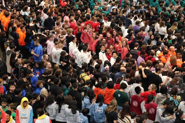 Drukte in het Hynes Convention Center in Boston tijdens de Giant Jamboree. Foto | iGEM Eindhoven