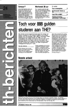 Voorzijde van magazine: TH berichten 24 - 15 februari 1985