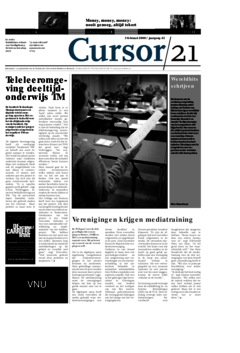 Voorzijde van magazine: Cursor 21 - 3 februari 2000