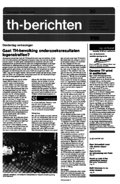 Voorzijde van magazine: TH berichten 30 - 30 maart 1979