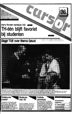 Voorzijde van magazine: Cursor 36 - 27 mei 1988