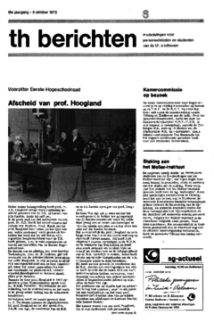 Voorzijde van magazine: TH berichten 6 - 5 oktober 1973