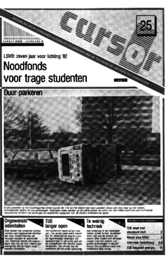 Voorzijde van magazine: Cursor 25 - 26 februari 1988