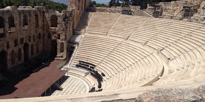 Het Odeon van Herodes Atticus theater.