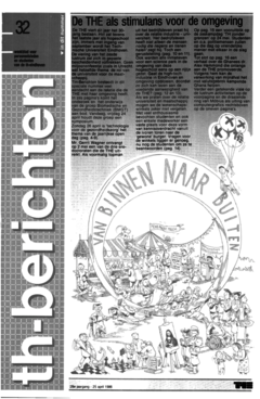 Voorzijde van magazine: TH berichten 32 - 25 april 1986