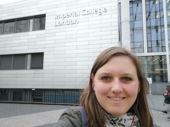 Lisa  at Imperial College London. Photo | Private archives Lisa