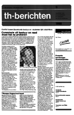 Voorzijde van magazine: TH berichten 9 - 20 oktober 1978