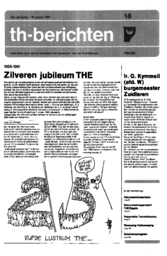 Voorzijde van magazine: TH berichten 18 - 16 januari 1981