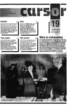 Voorzijde van magazine: Cursor 19 - 13 januari 1994