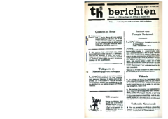 Voorzijde van magazine: TH berichten 23 - 12 maart 1965