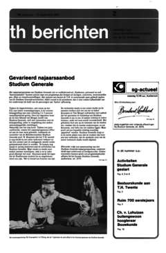 Voorzijde van magazine: TH berichten 2 - 3 september 1976