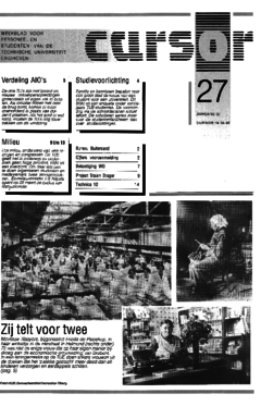 Voorzijde van magazine: Cursor 27 - 16 maart 1990