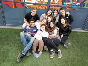 Marvin (upper left) and his AIESEC-friends. Photo | private archives Marvin.