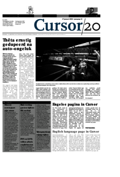 Voorzijde van magazine: Cursor 20 - 27 januari 2000