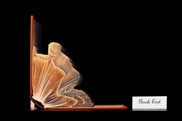 Unsaleable books become unique pieces of art