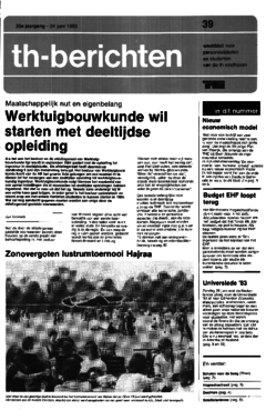 Voorzijde van magazine: TH berichten 39 - 24 juni 1983