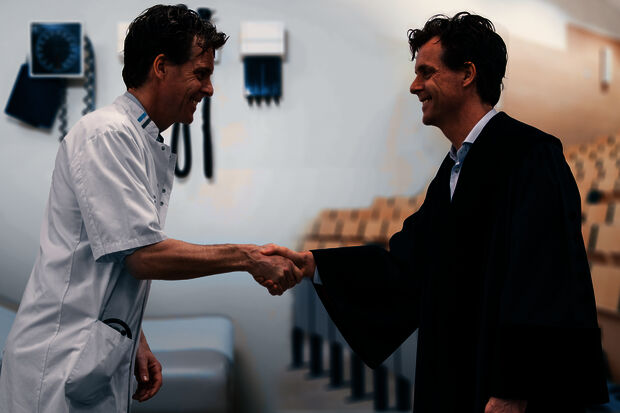 Professor-doctor: a white coat on Wednesday, a toga on Thursday