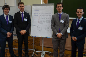 Sander van Weerdenburg, Rick van de Wiel, Rick van de Ven en Roy Wolters (vlnr).