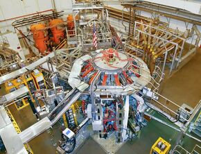 De NSTX-U tokamak. De NSTX-U tokamak.
