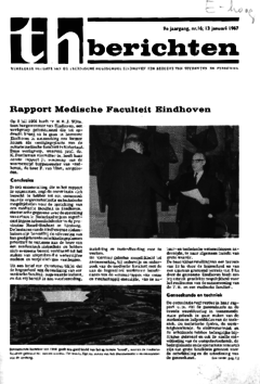 Voorzijde van magazine: TH berichten 16 - 13 januari 1967