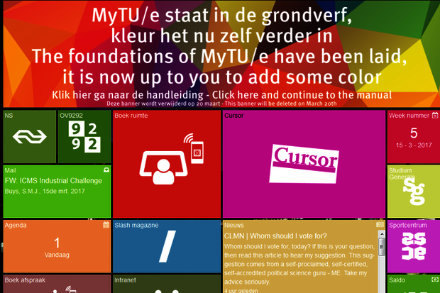 Problems with MyTU/e portal? Contact the helpdesk