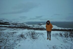 Jorine in het ‘koude en donkere Lapland’. Foto | privé-archief Jorine de Koning