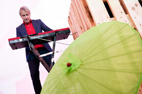 SG-directeur Lucas Asselbergs in actie. Foto | Bart van Overbeeke